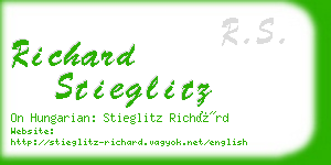 richard stieglitz business card